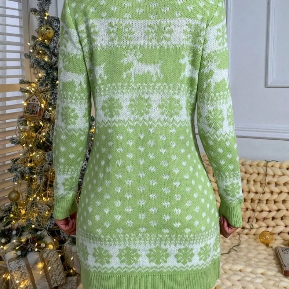 BRAND NEW IN ORIGINAL BAG Christmas Sweater Dress - Picture 2 of 4